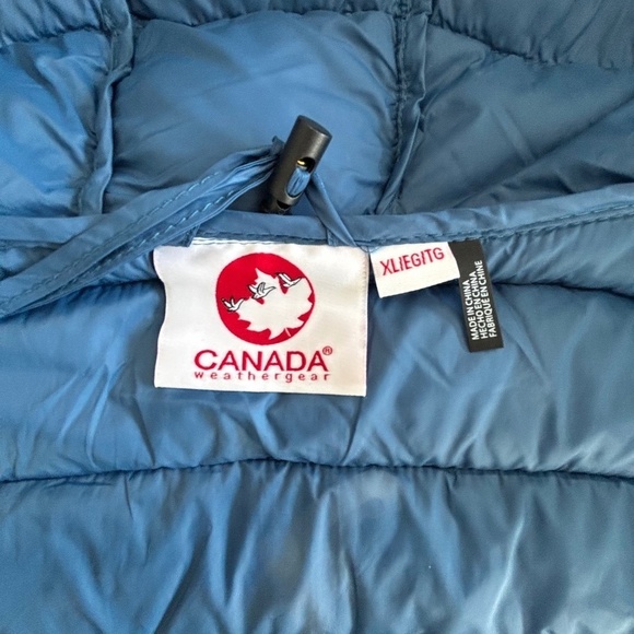 NWOT Canada Weather Gear blue packable quilted jacket size XL - Picture 9 of 14
